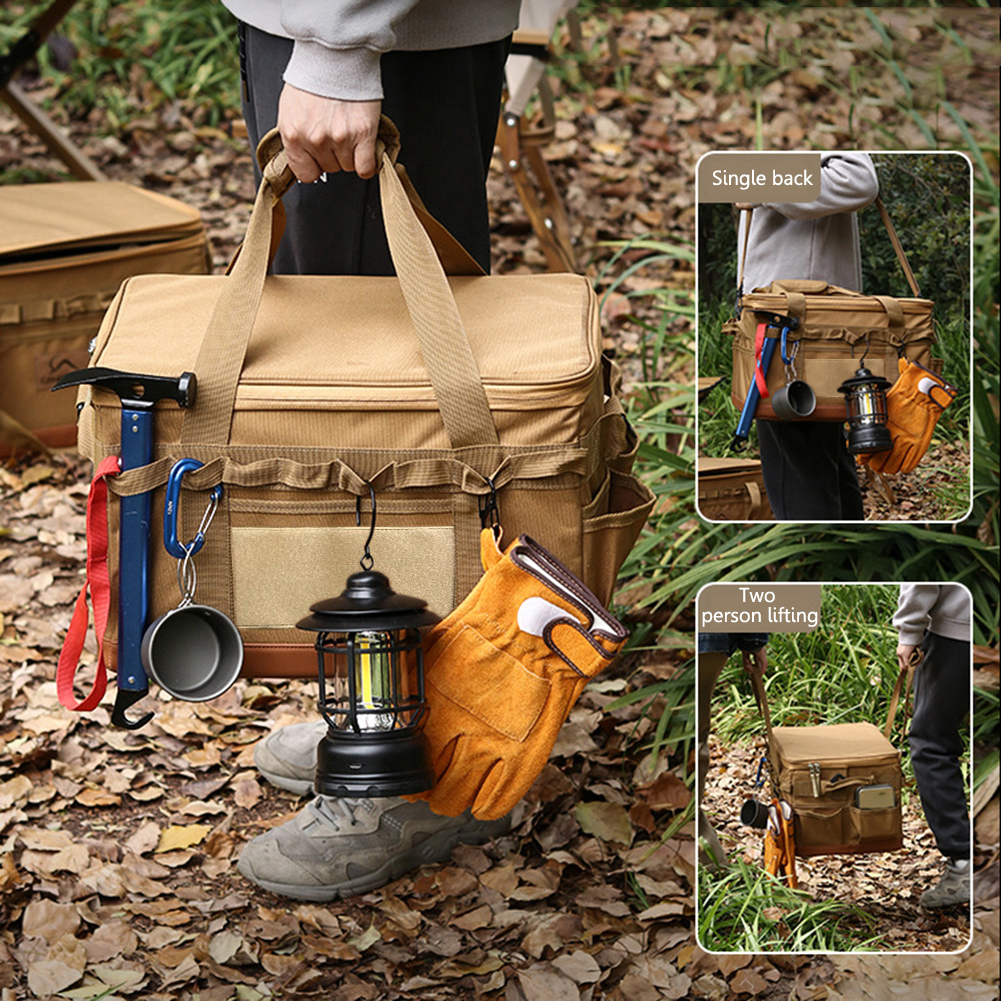Camping Cooking Utensil Bag - 30L Camping Cooking Utensil Organizer Large