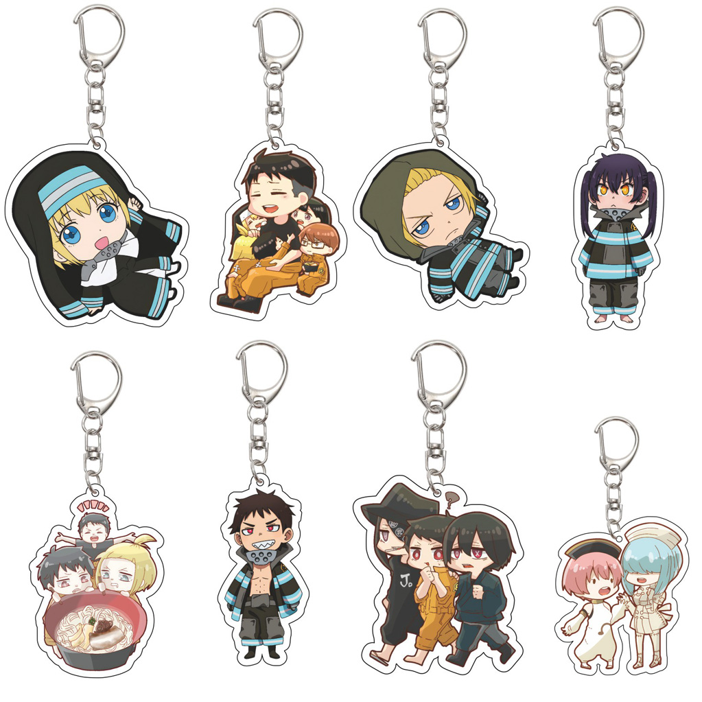 Campfire Cooking In Another World With My Absurd Skill Manga - 55MM Anime Fire Force Keychain Shinra