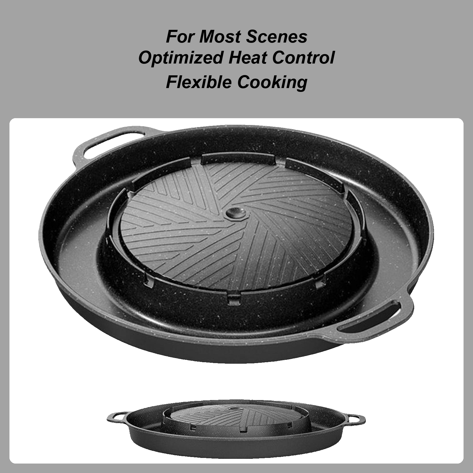Camping Cooking Cupboard - 2-in-1 Grill & Hot Pan for