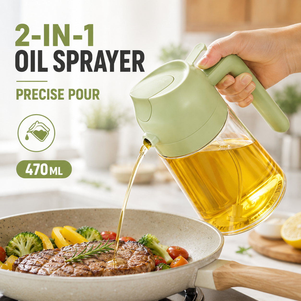Camping Cooking Area - 2 in 1 Olive Oil Sprayer