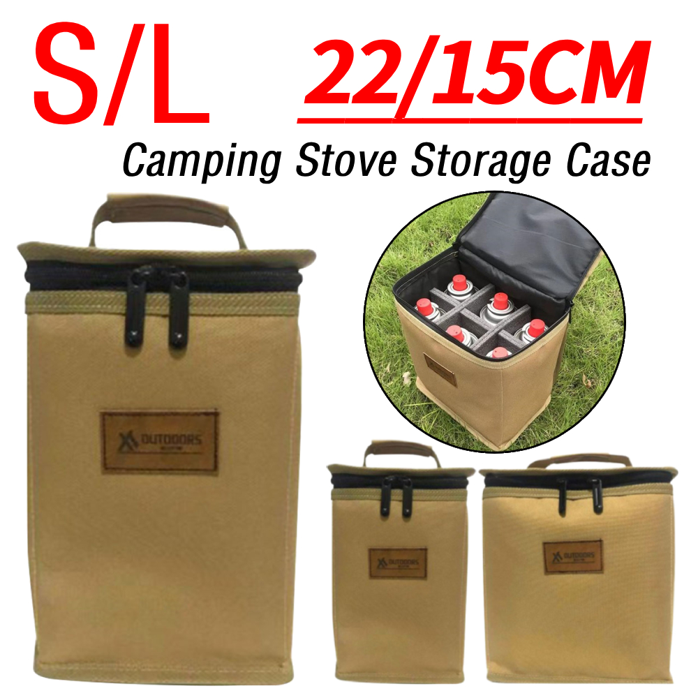 Camping Cooking Utensil Bag - Camping Stove Storage Case Foldable Cooking