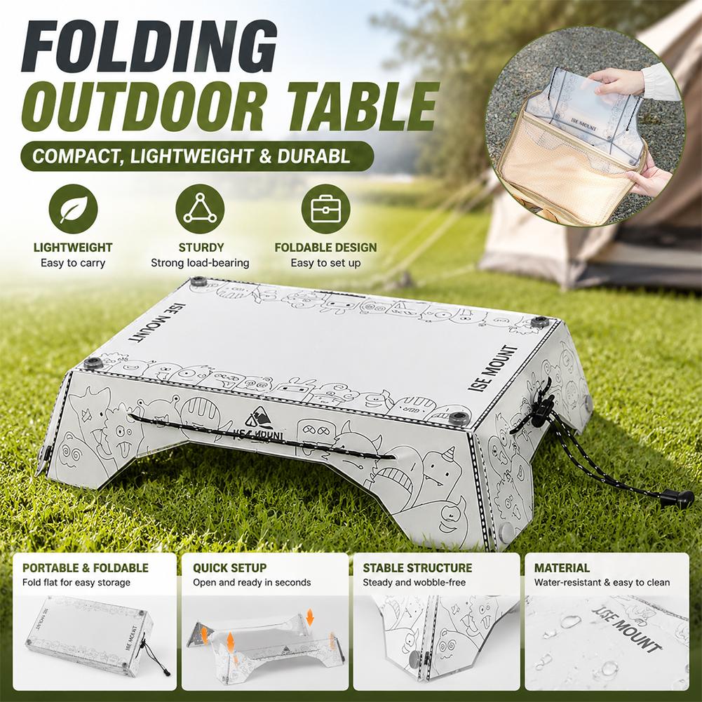 Camping Cooking Equipment - Portable Multi Folding Camping Table PP
