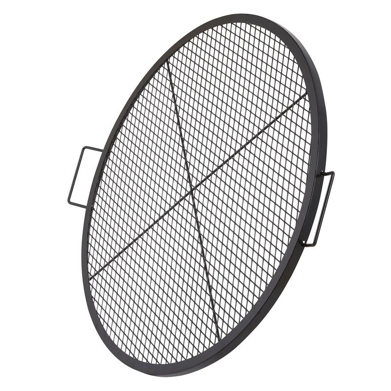 Camping Cooking Area - Black Round Cooking Grid 36 Inch