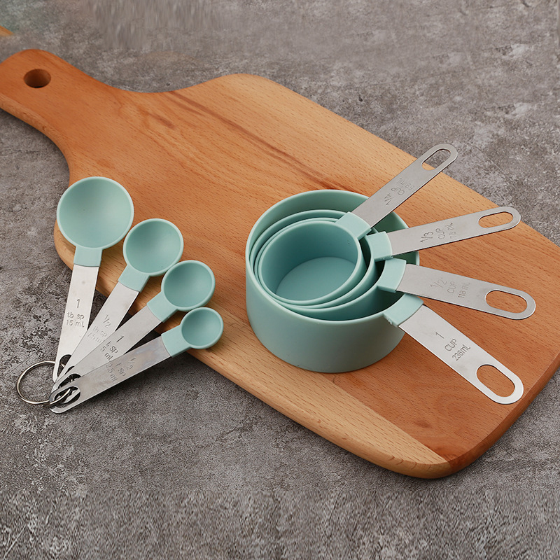 8PCS Measuring Cups Spoons Set - Camping Cooking Tool Set ulasan dan harga