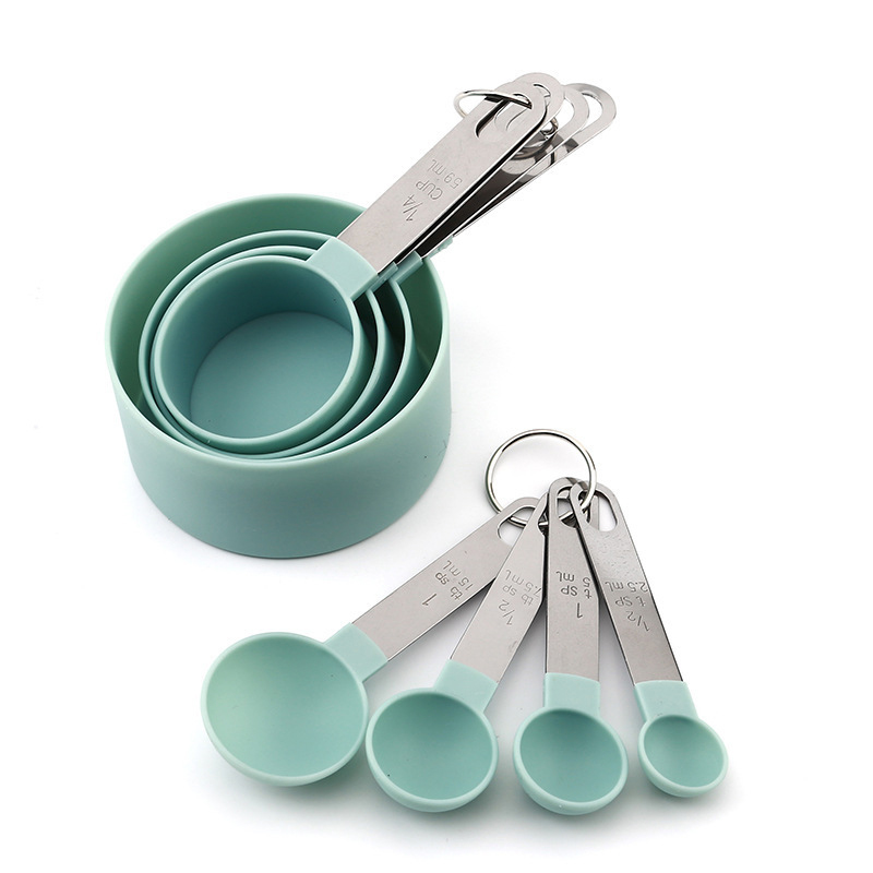 8PCS Measuring Cups Spoons Set - Camping Cooking Tool Set ulasan dan harga