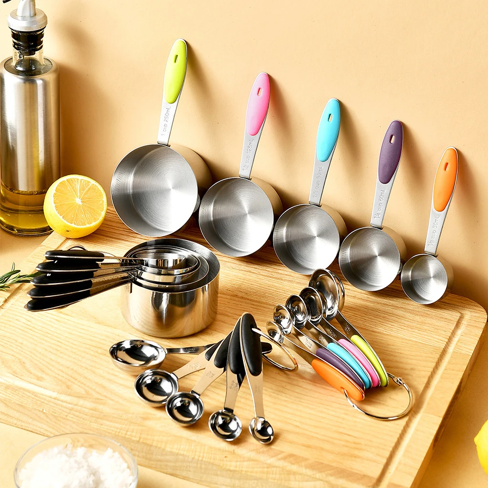 5/10Pcs Stainless Steel Measur - Camping Cooking Tool Set ulasan dan harga