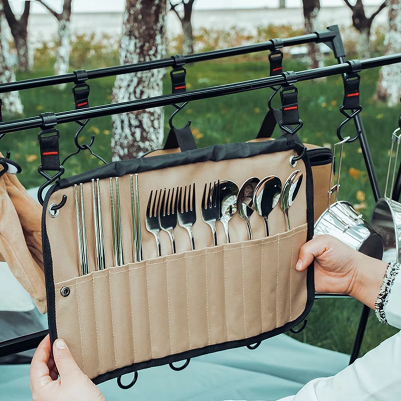 Portable Outdoor Tableware Sto - Camping Cooking Utensil Bag ulasan dan harga