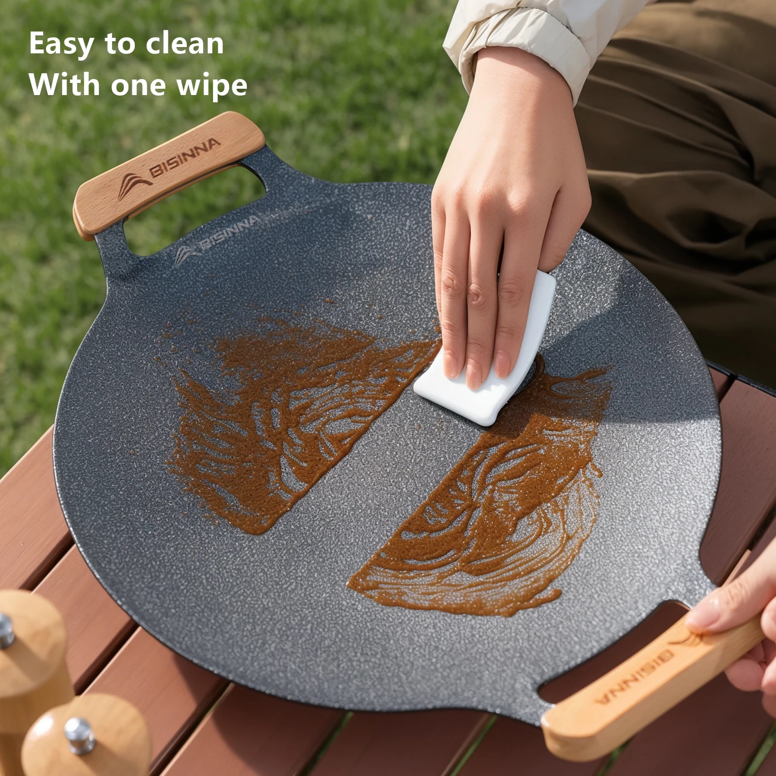 BISINNA 34CM Outdoor BBQ Grill - Camping Cooking Equipment ulasan dan harga