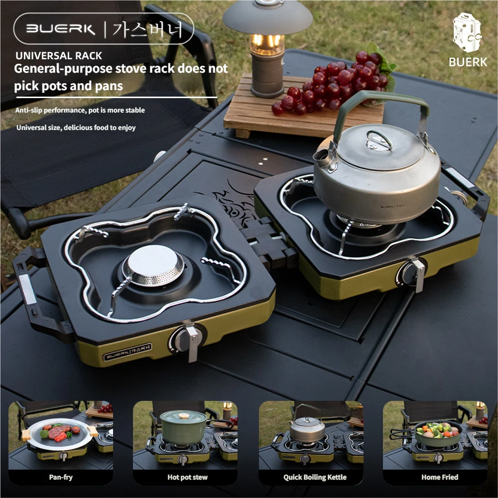 Double Head Stove Dual Burner  - Camping Double Cooking Stove ulasan dan harga