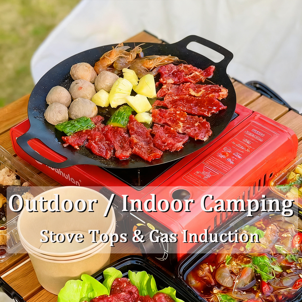 Korean BBQ Grill Pan Non-stick - Camping Cooking Cupboard ulasan dan harga