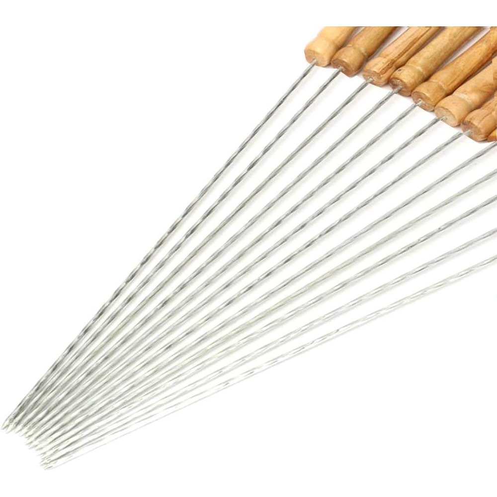 Reusable BBQ Skewers for Grill - Camping Cooking Vegetables ulasan dan harga