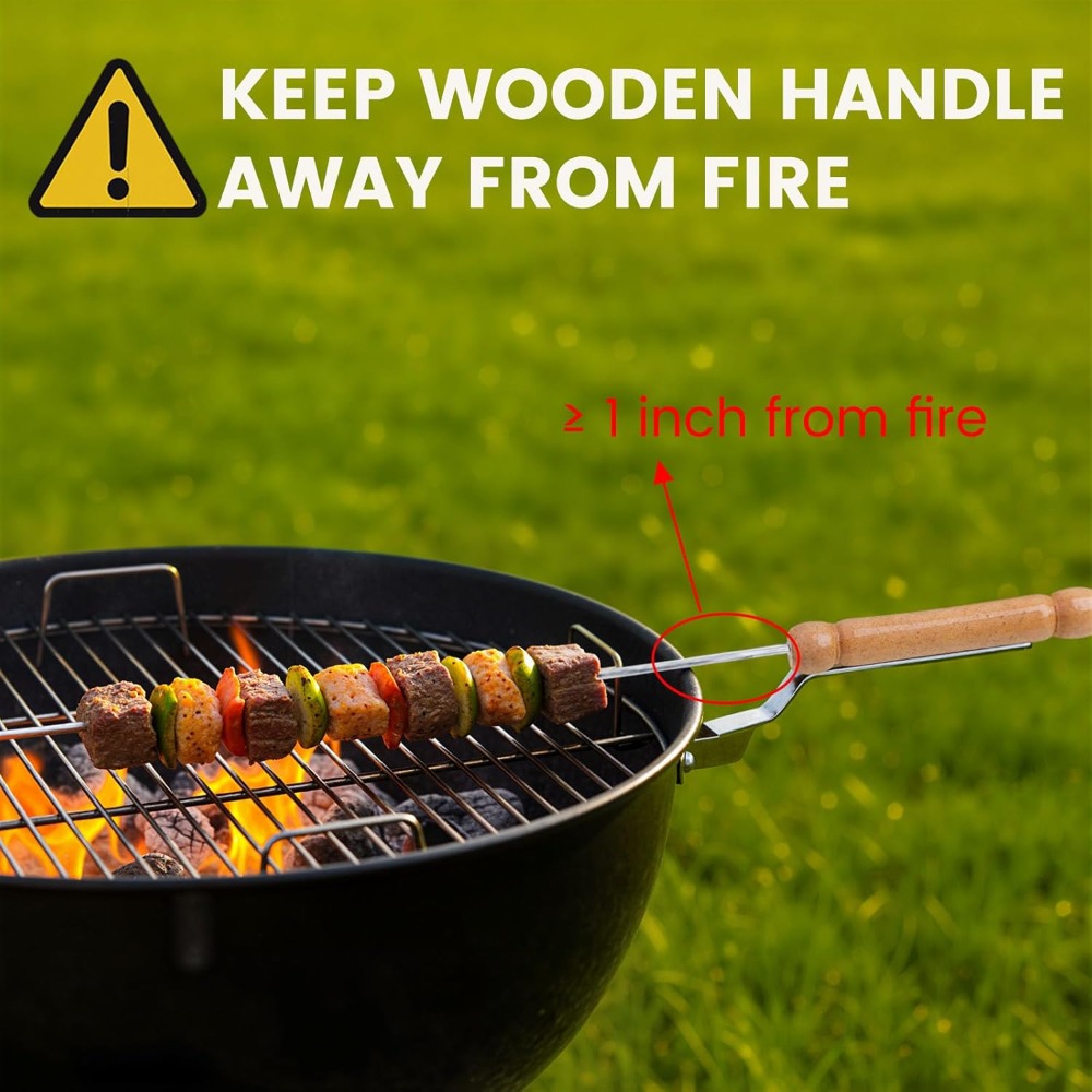 Reusable BBQ Skewers for Grill - Camping Cooking Vegetables ulasan dan harga