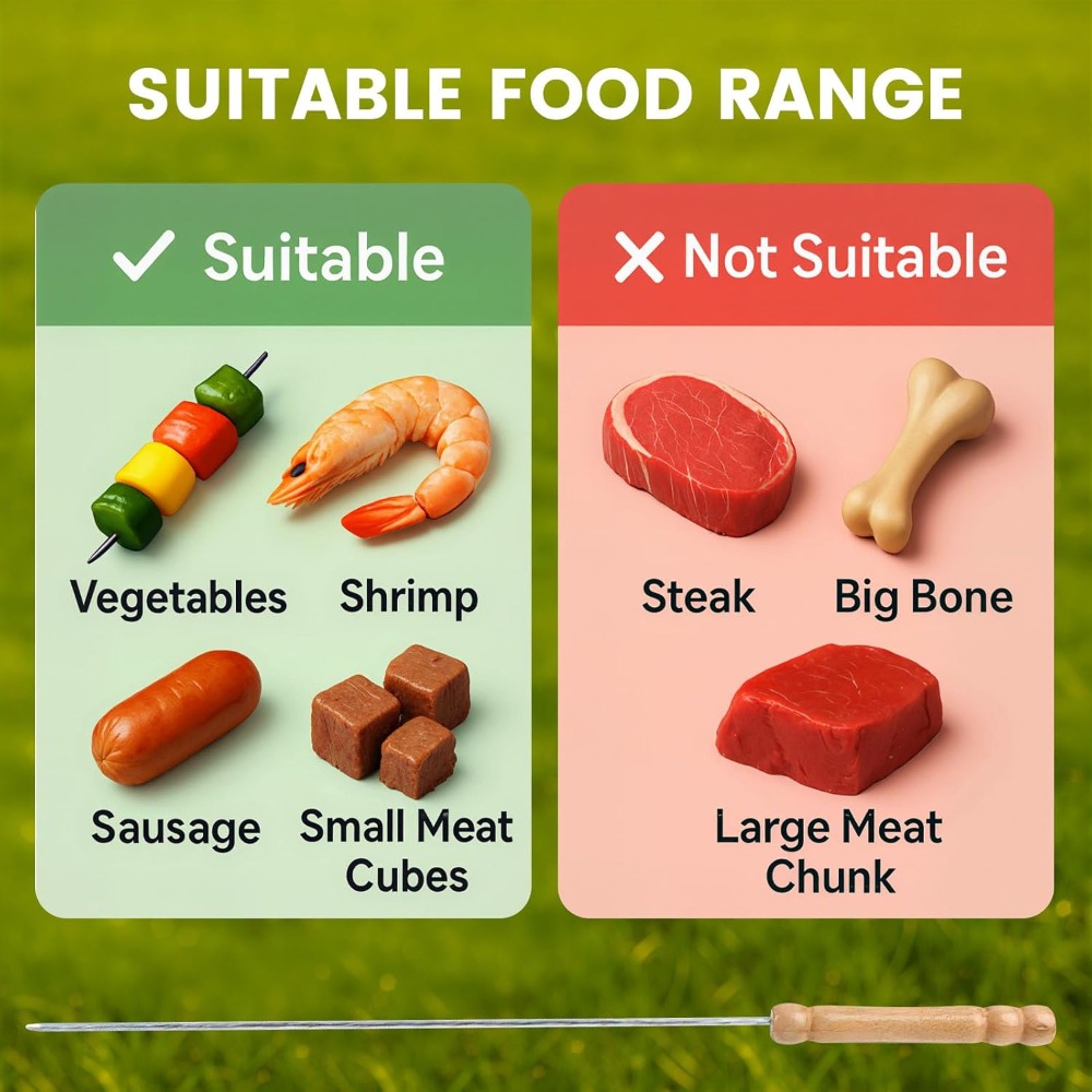 Reusable BBQ Skewers for Grill - Camping Cooking Vegetables ulasan dan harga