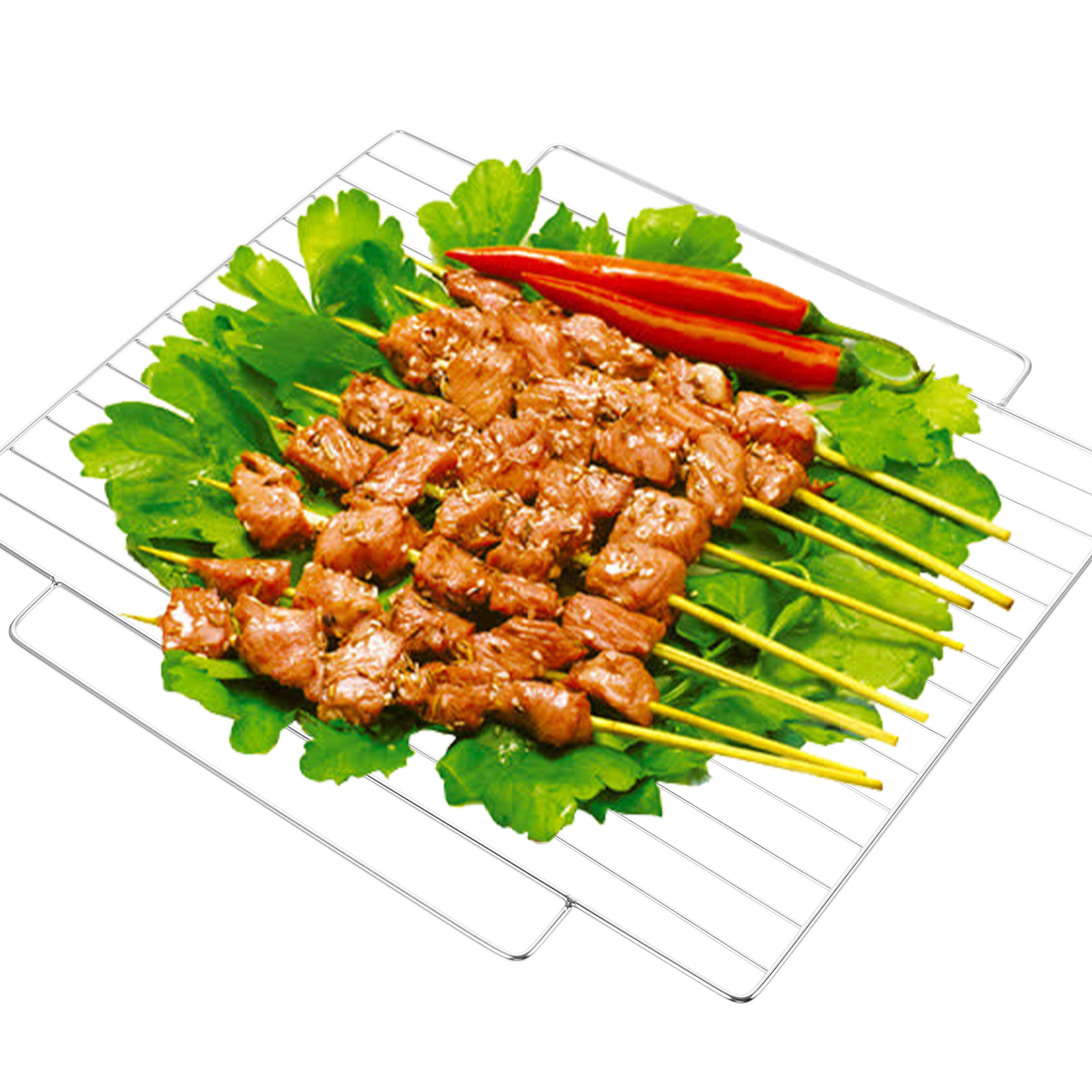 Stainless Steel Grill Net Smal - Camping Cooking Vegetables ulasan dan harga