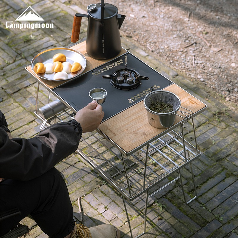 CAMPINGMOON Portable Camping I - Camping Cooking Cupboard ulasan dan harga