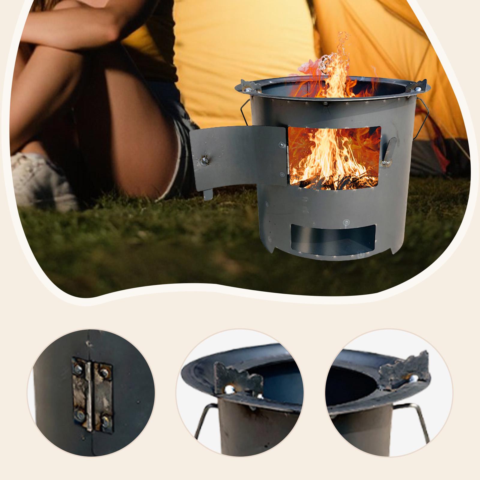 Camping Wood Stove Folding Iro - Camping Cooking Fire Stove ulasan dan harga