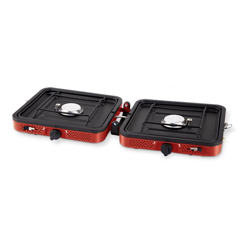 Portable double burner cooker  - Camping Double Cooking Stove ulasan dan harga