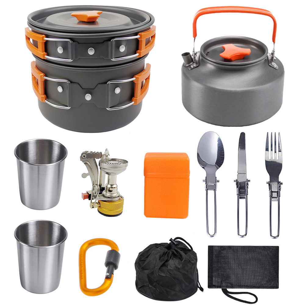 Outdoor camping cooking set ou - Camping Cooking Vegetables ulasan dan harga