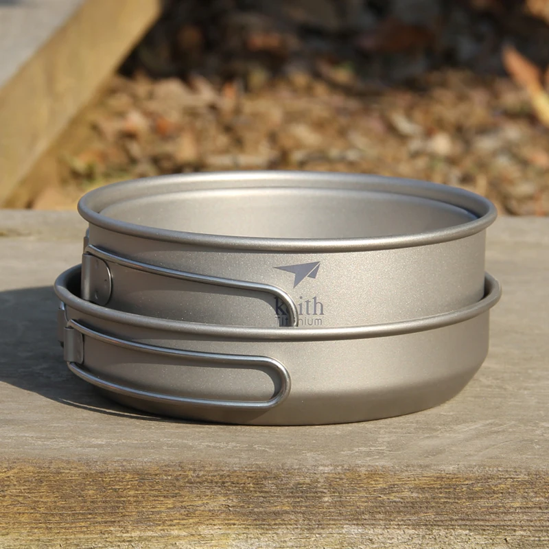 Keith 3PCS Titanium Cookware P - Camping Cooking Tool Set ulasan dan harga