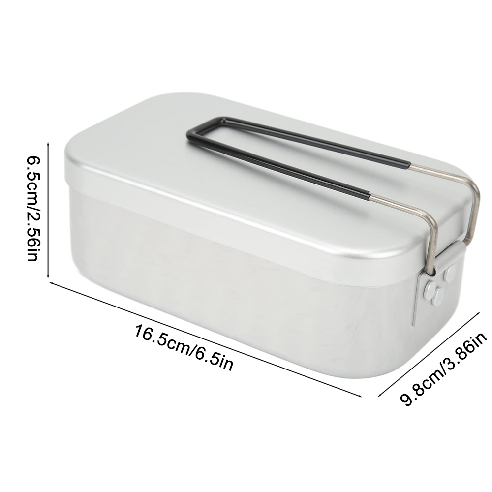 800ML Aluminum Lunch Boxes Out - Camping Cooking Tool Set ulasan dan harga