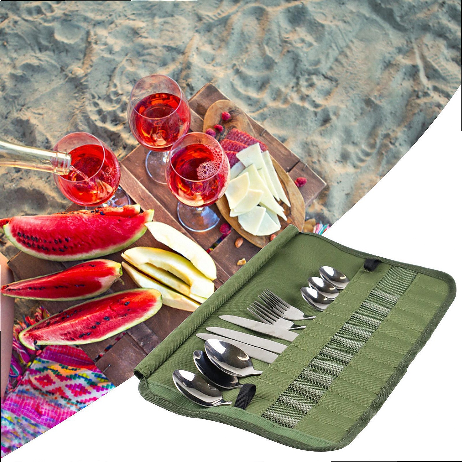 Cuisine Storage Bag Travel Cut - Camping Cooking Utensil Bag ulasan dan harga