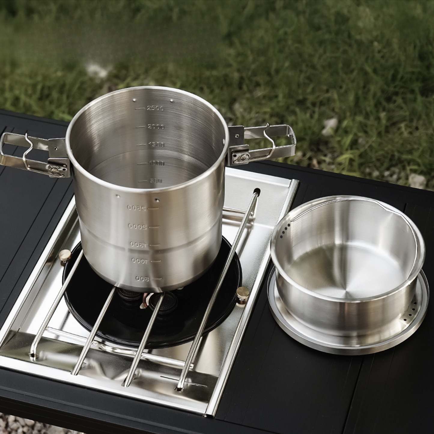 Outdoor 304 stainless steel po - Camping Hanging Cooking Pot ulasan dan harga