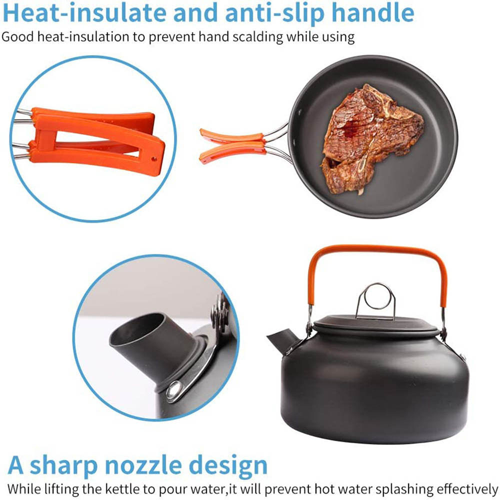 1pcs/1set Camping Cookware Kit - Camping Cooking Utensil Bag ulasan dan harga