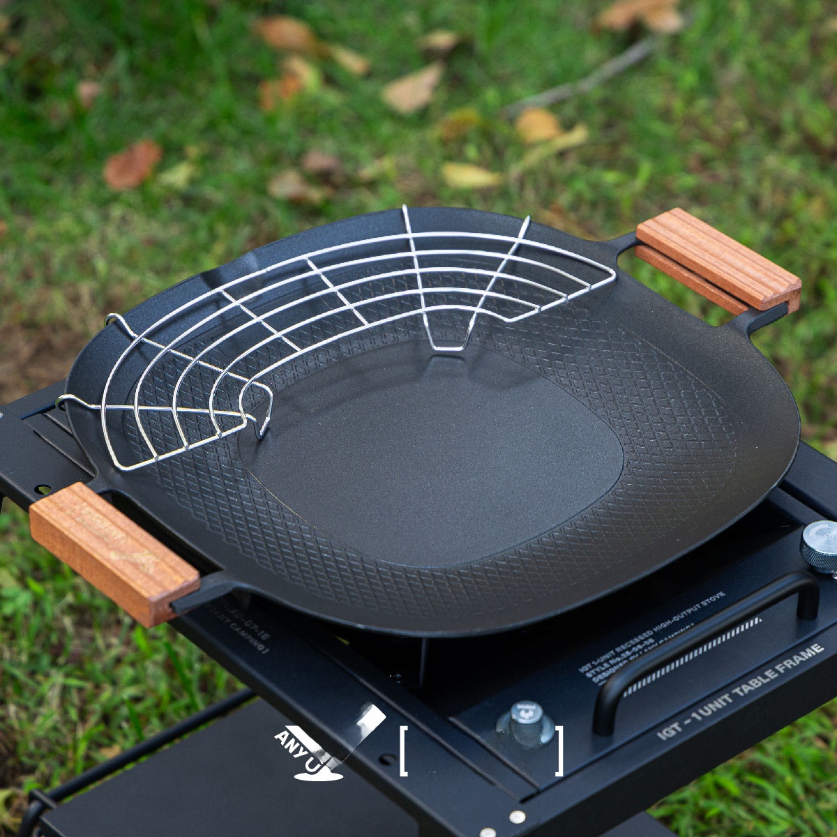 Outdoor Camping BBQ Grill Pan  - Camping Cooking Area ulasan dan harga