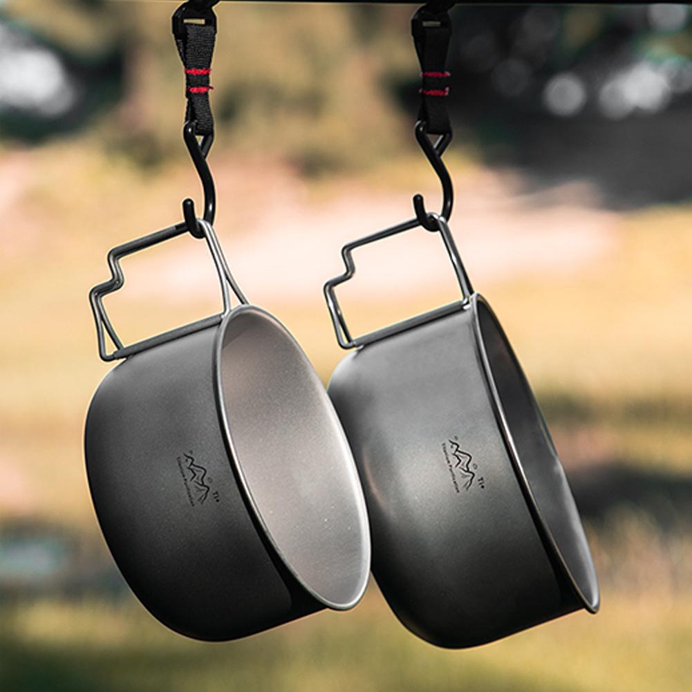 Titanium Hanging Pot Lightweig - Camping Hanging Cooking Pot ulasan dan harga