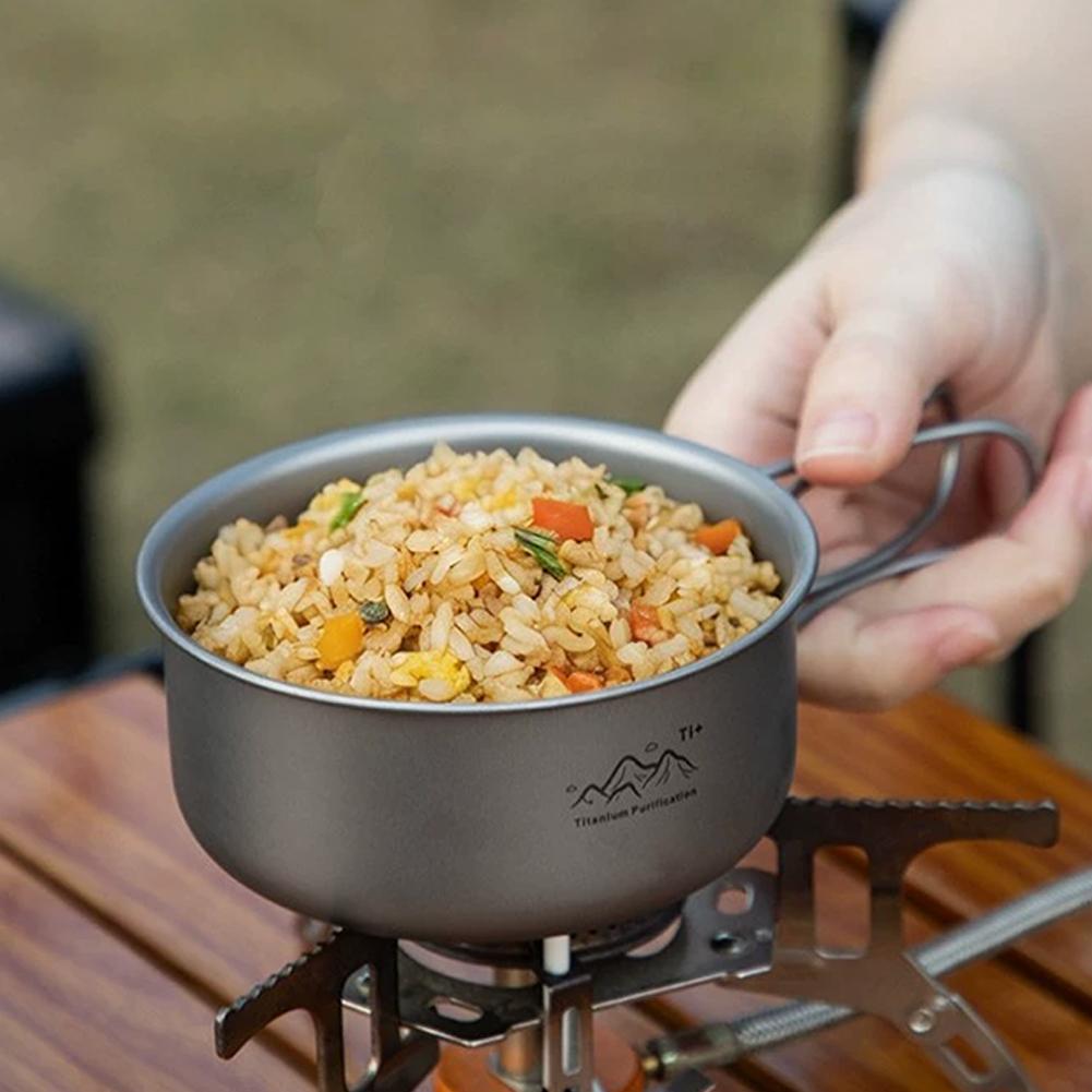 Titanium Hanging Pot Lightweig - Camping Hanging Cooking Pot ulasan dan harga