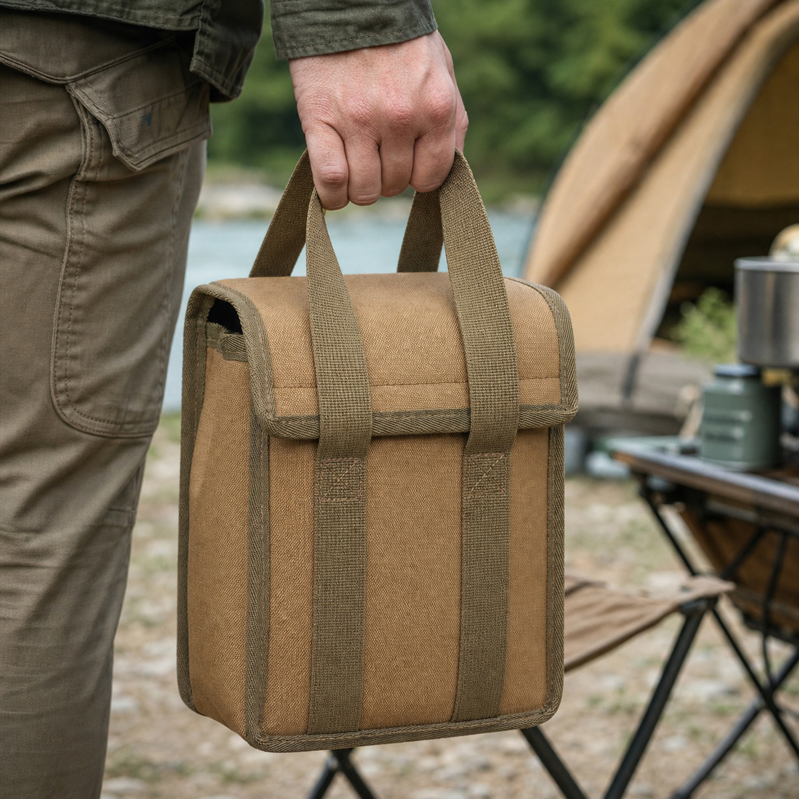 Outdoor Camping Gas Tank Stora - Camping Cooking Utensil Bag ulasan dan harga