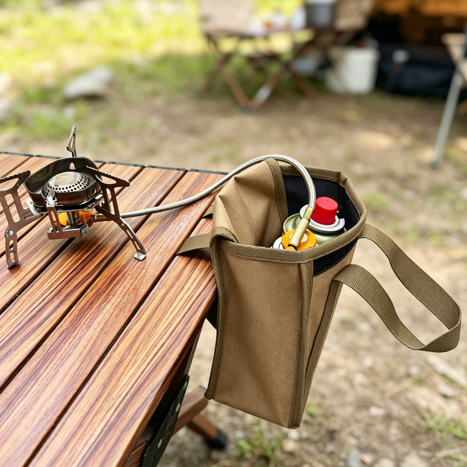 Outdoor Camping Gas Tank Stora - Camping Cooking Utensil Bag ulasan dan harga