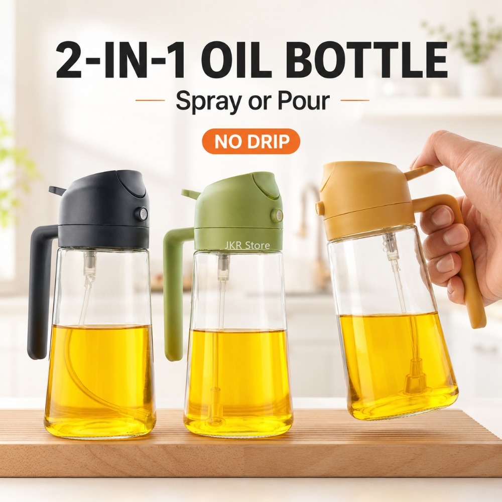 2 in 1 Olive Oil Sprayer Dispe - Camping Cooking Area ulasan dan harga
