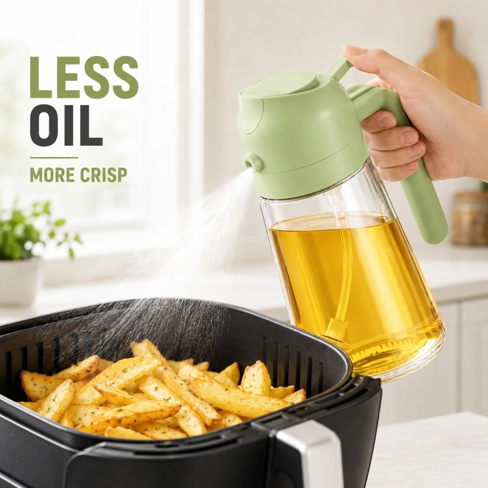 2 in 1 Olive Oil Sprayer Dispe - Camping Cooking Area ulasan dan harga