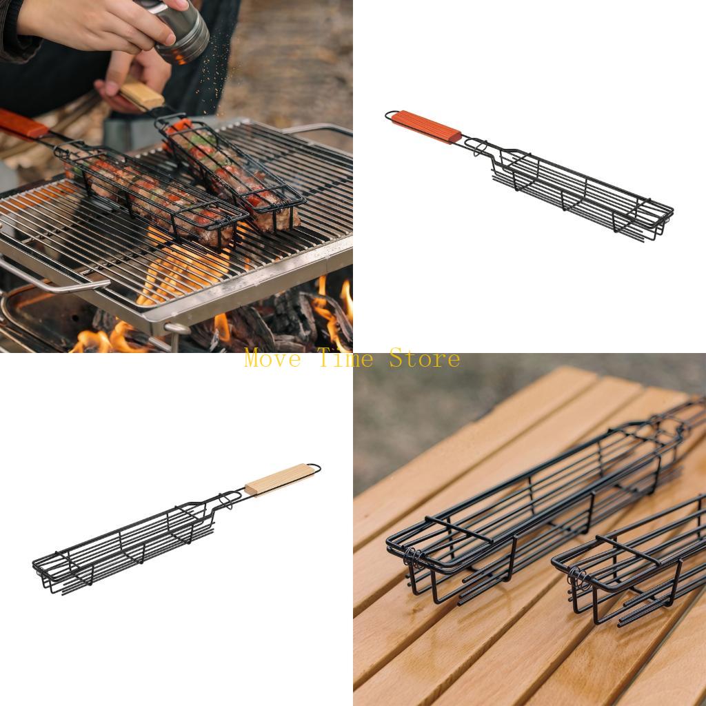 92ME Handle BBQ Grills Basket  - Camping Cooking Vegetables ulasan dan harga