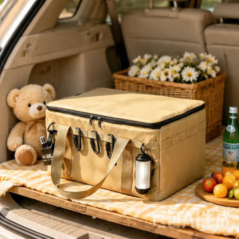 30L Khaki Foldable Oxford Tact - Camping Cooking Utensil Bag ulasan dan harga
