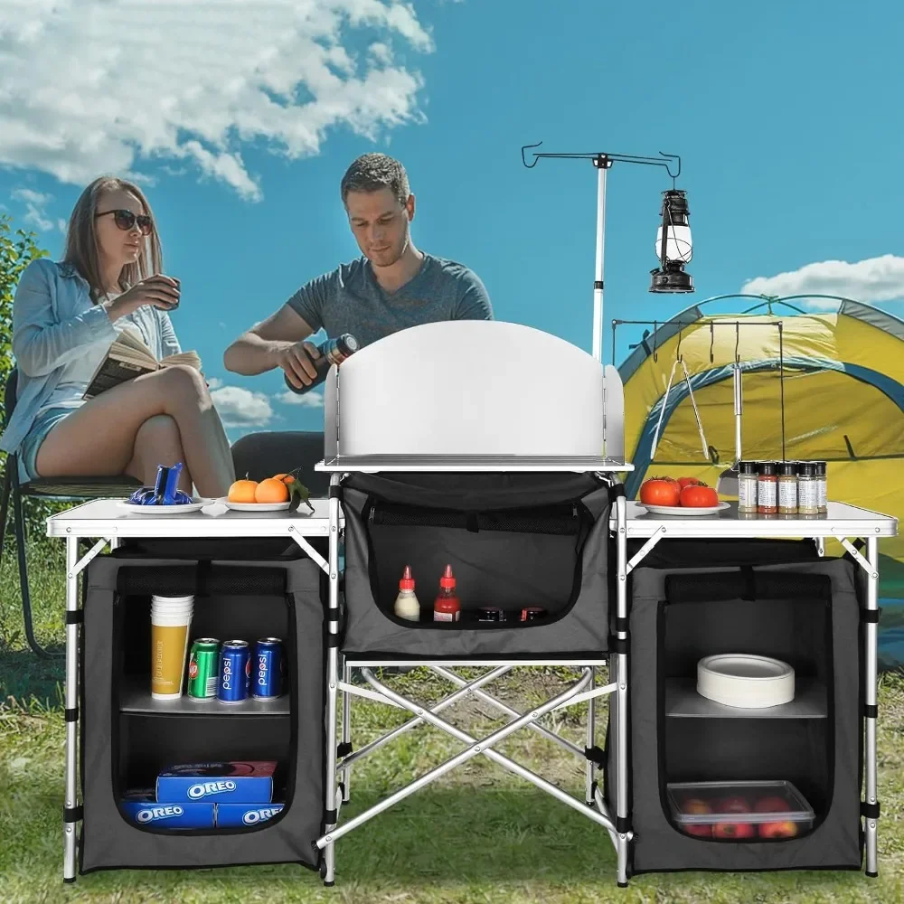 A Camping Kitchen Table, Foldi - Camping Cooking Cupboard ulasan dan harga