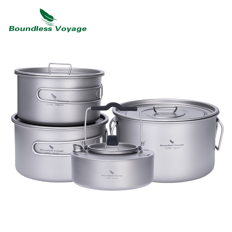 Boundless Voyage Titanium Pot  - Camping Cooking Tool Set ulasan dan harga