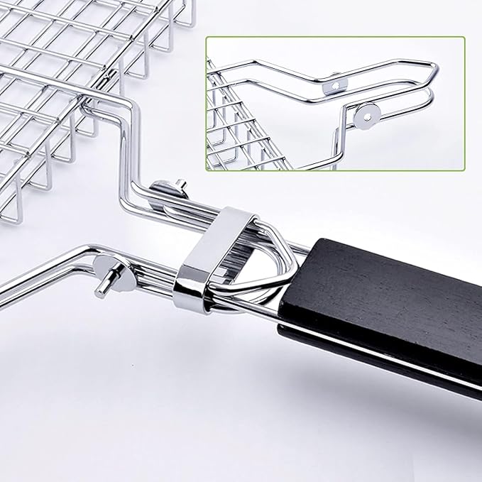 Grill Basket Large Portable Fo - Camping Cooking Vegetables ulasan dan harga