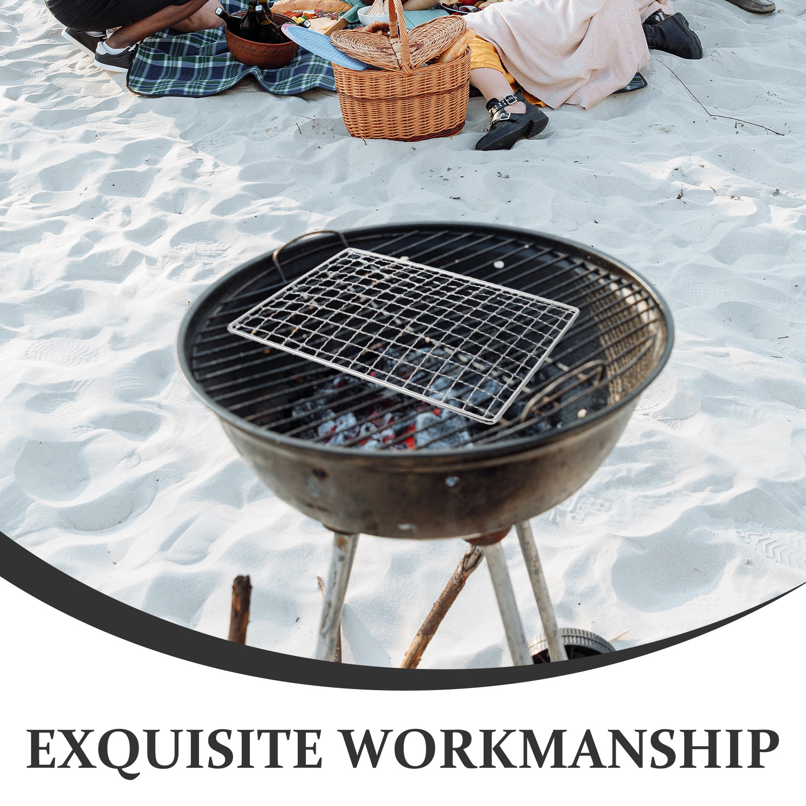 Stainless Steel Grill Mat Non  - Camping Cooking Area ulasan dan harga