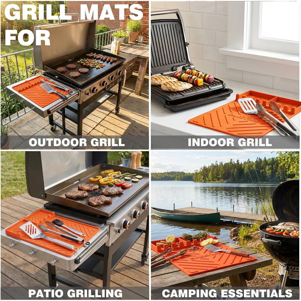 Silicone Grill Mats or Griddle - Camping Cooking Area ulasan dan harga