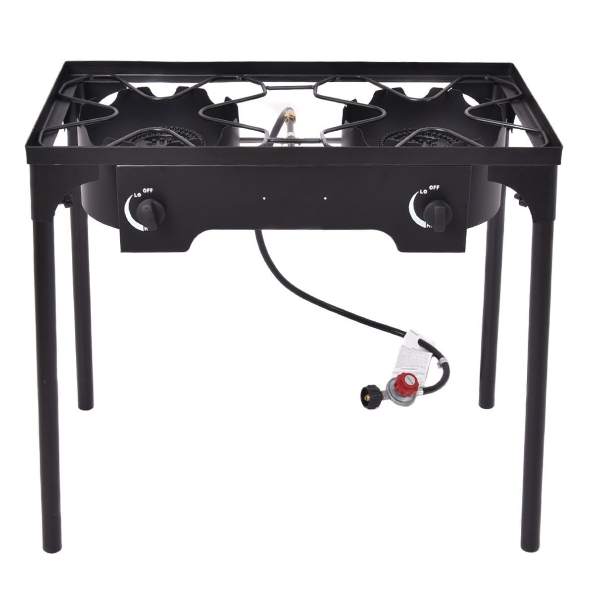 150000BTU Portable Propane Dou - Camping Double Cooking Stove ulasan dan harga