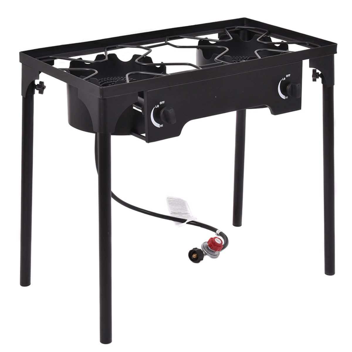 150000BTU Portable Propane Dou - Camping Double Cooking Stove ulasan dan harga