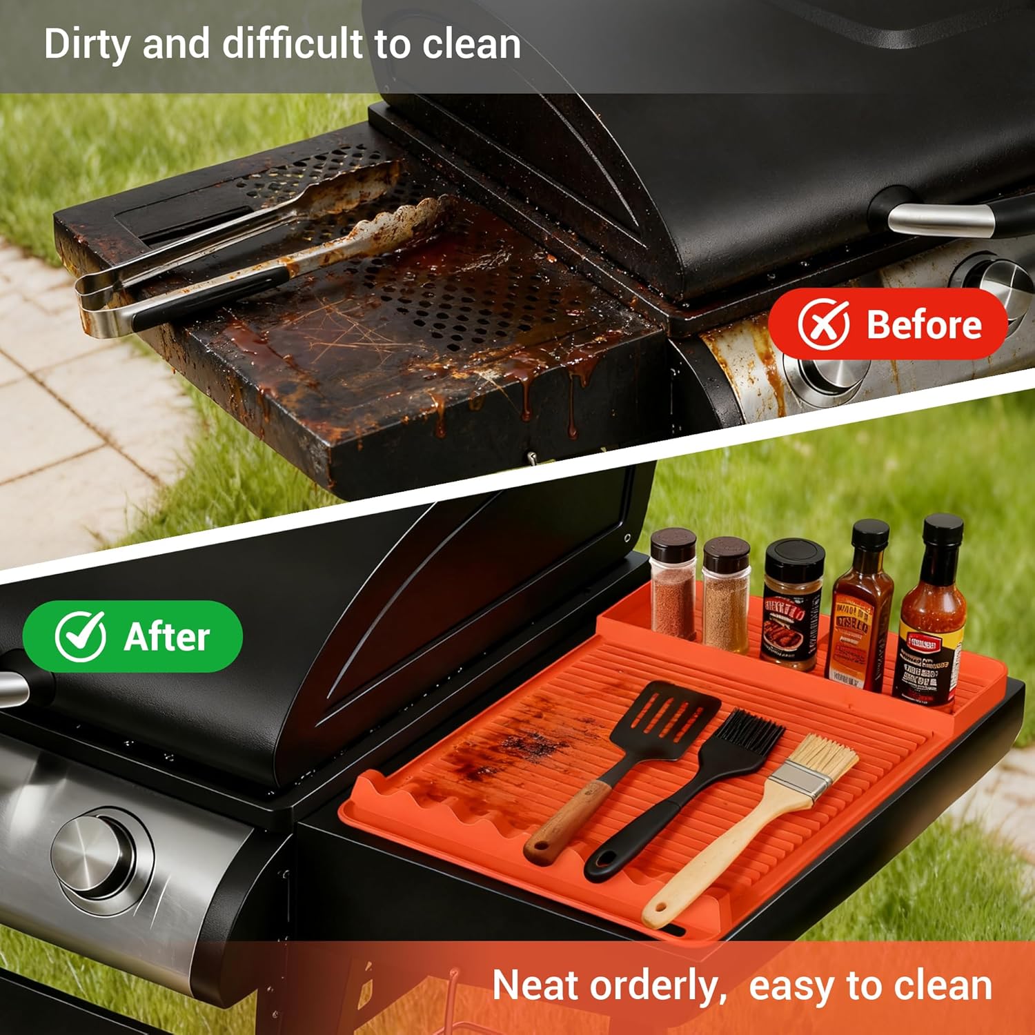 2-Pack Silicone Grill Mat 16x1 - Camping Cooking Area ulasan dan harga