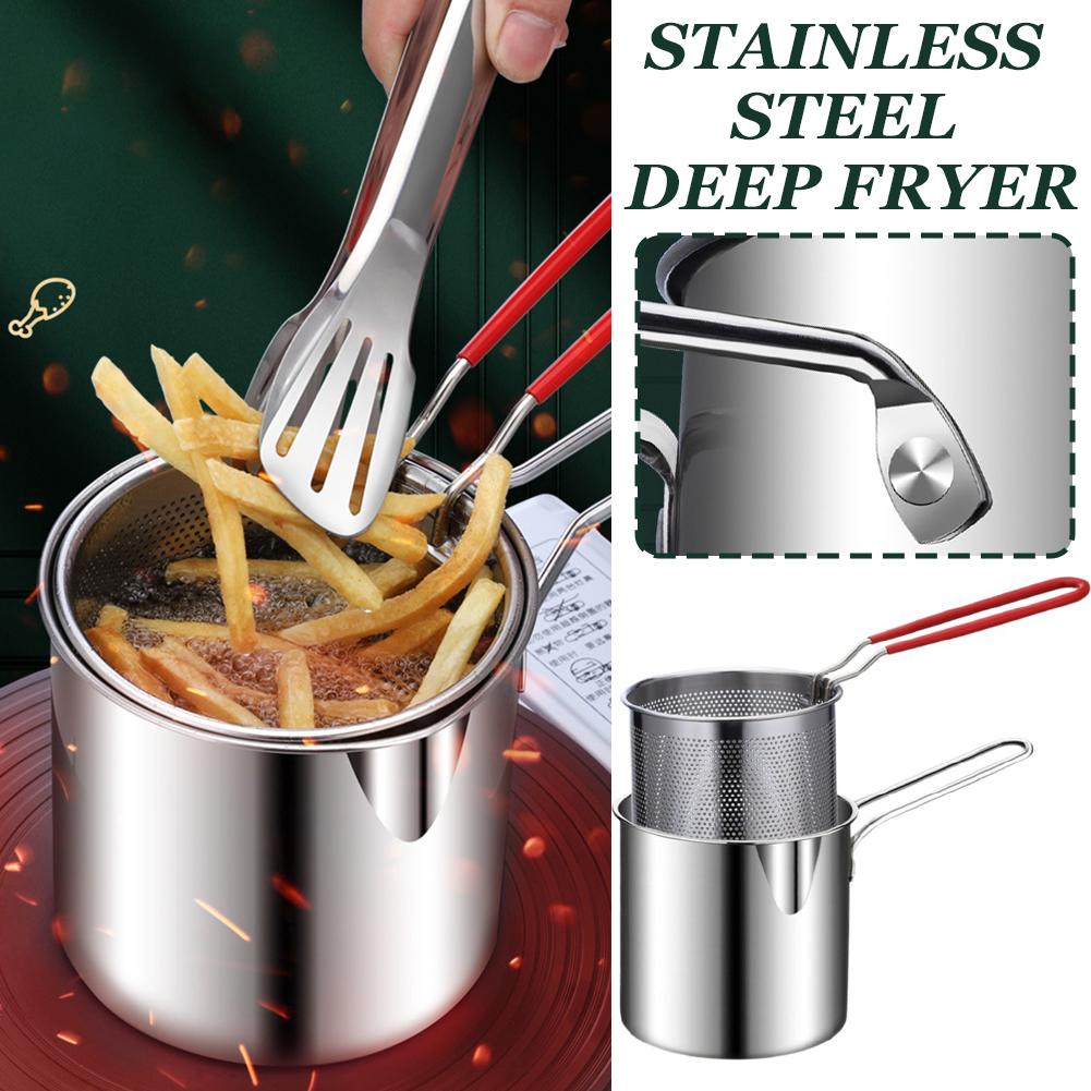 Stainless Steel Deep Frying Po - Camping Cooking Tool Set ulasan dan harga