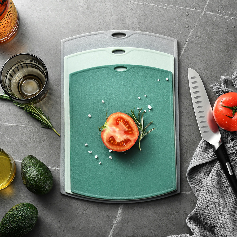 3Pcs Plastic Chopping Board Se - Camping Cooking Vegetables ulasan dan harga