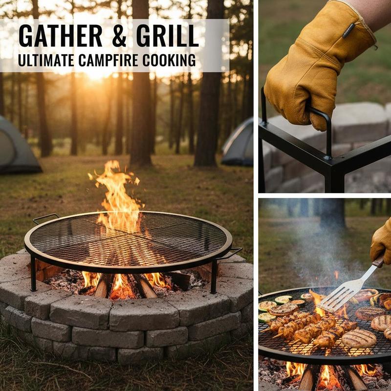 Black Round Cooking Grid 36 In - Camping Cooking Area ulasan dan harga