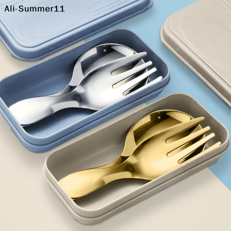 【A6L】Steel Tableware Set Spoon - Camping Cooking Area ulasan dan harga