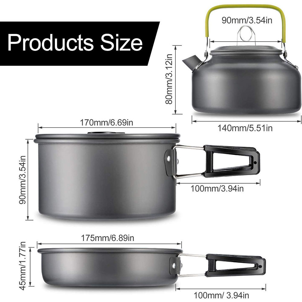 Outdoor camping cookware set m - Camping Cooking Tool Set ulasan dan harga