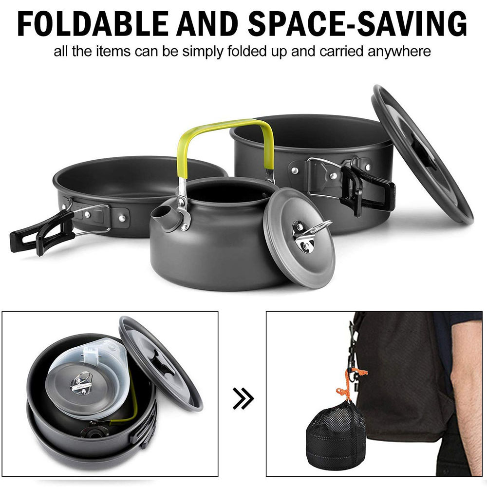 Outdoor camping cookware set m - Camping Cooking Tool Set ulasan dan harga